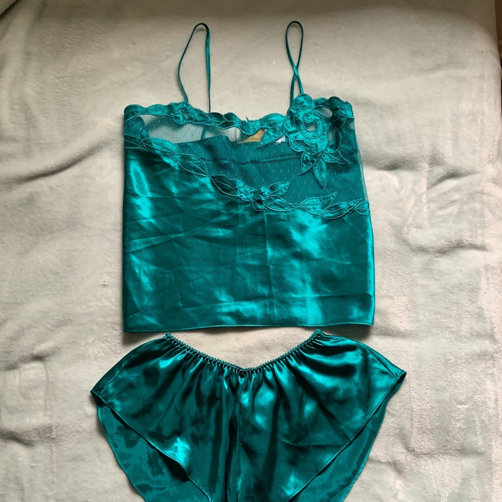 Victoria Secret Vintage Gold Label Nighty Set